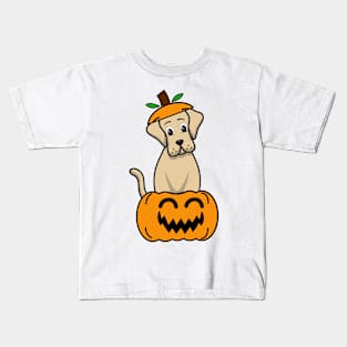 Funny Big Dog is in a pumpkin Kids T-Shirt